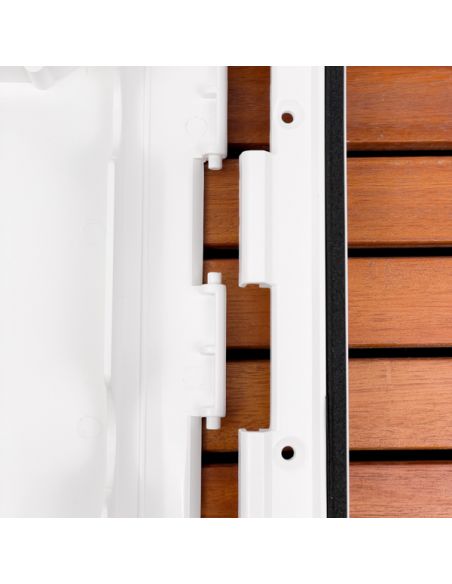 Portello d'ispezione in ABS. Viti inox e fori per retine inclusi 243x607 mm