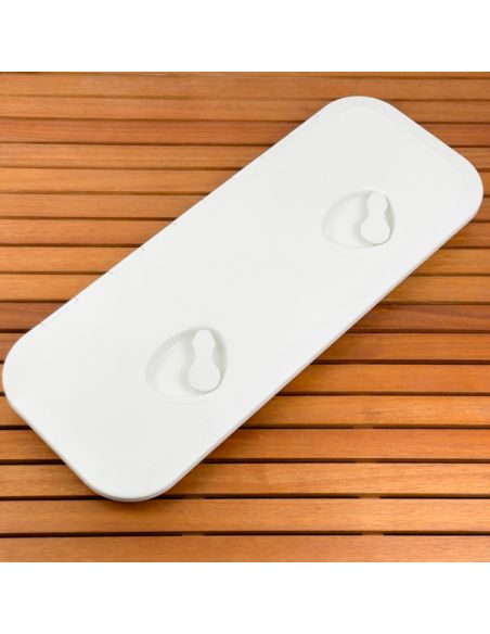 Portello d'ispezione in ABS. Viti inox e fori per retine inclusi 243x607 mm