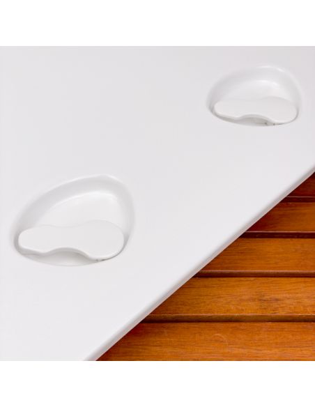 Portello d'ispezione in ABS. Viti inox e fori per retine inclusi 460x510 mm