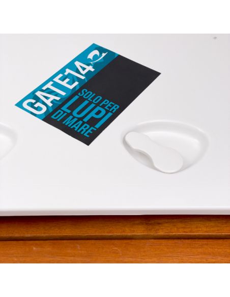 Portello d'ispezione in ABS. Viti inox e fori per retine inclusi 460x510 mm