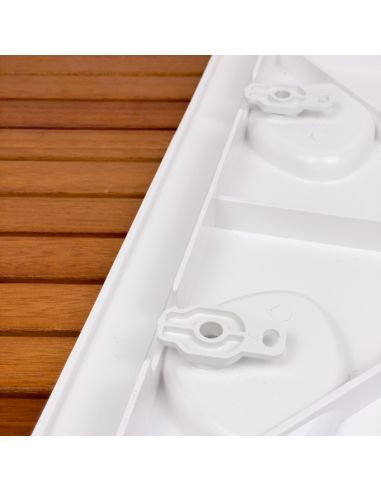 Portello d'ispezione in ABS. Viti inox e fori per retine inclusi 460x510 mm