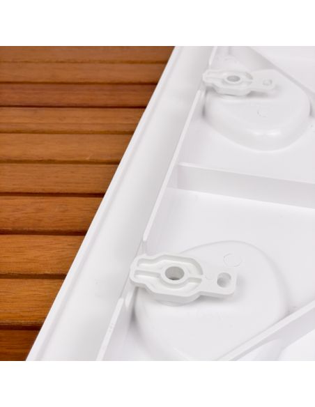 Portello d'ispezione in ABS. Viti inox e fori per retine inclusi 460x510 mm