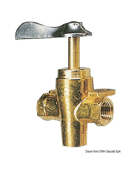 Rubinetto carburante a 3 vie