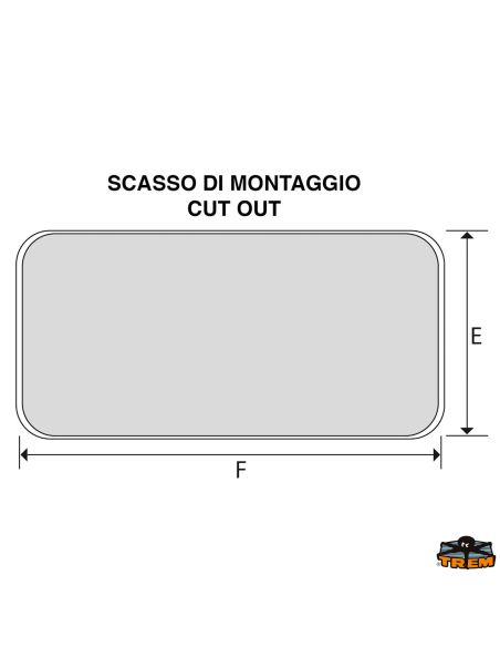 Sportello per VHF/Radio chiusura con chiave