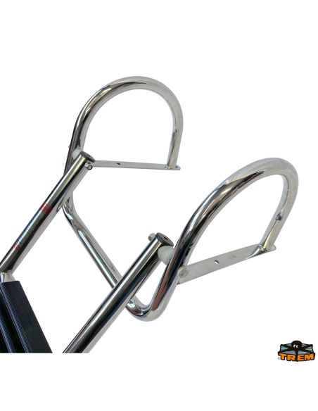 Scaletta telescopica da plancetta con maniglioni allegerita