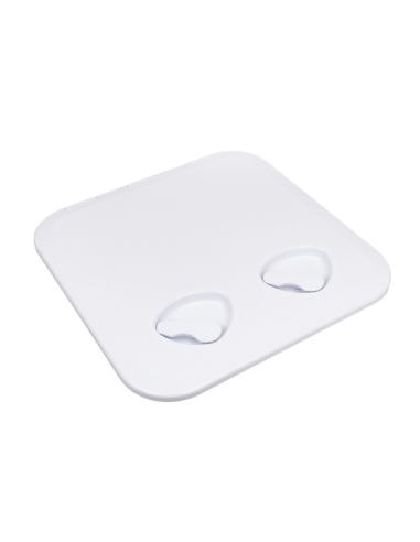 Portello d'ispezione in ABS. Viti inox e fori per retine inclusi 370x375 mm