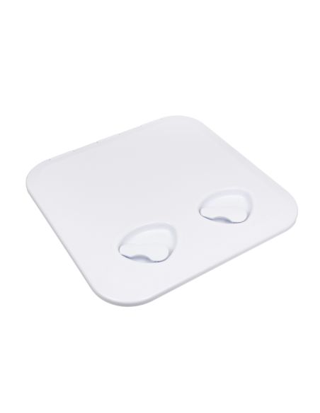 Portello d'ispezione in ABS. Viti inox e fori per retine inclusi 370x375 mm