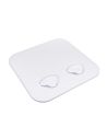 Portello d'ispezione in ABS. Viti inox e fori per retine inclusi 370x375 mm