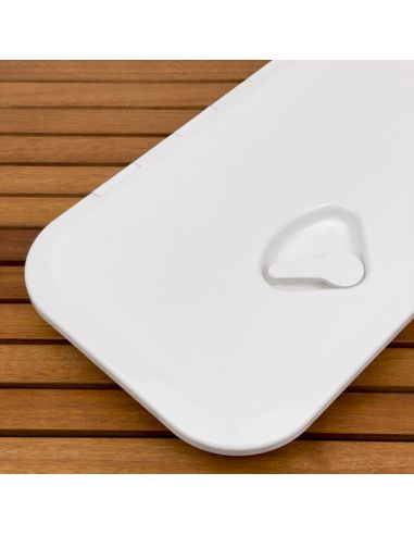 Portello d'ispezione in ABS. Viti inox e fori per retine inclusi 272x657 mm