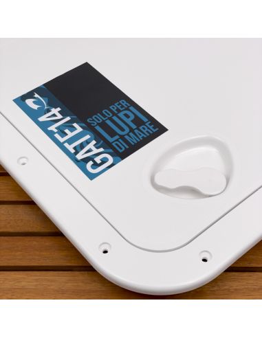 Portello d'ispezione in ABS con Rivetti di fissaggio inox incluse 463x517 mm