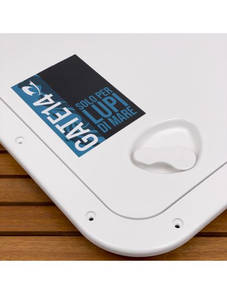 Portello d'ispezione in ABS con Rivetti di fissaggio inox incluse 463x517 mm