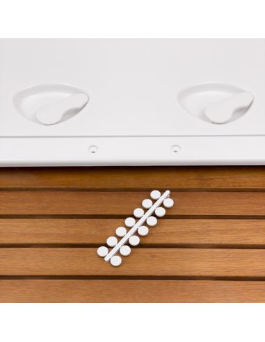 Portello d'ispezione in ABS con Rivetti di fissaggio inox incluse 463x517 mm