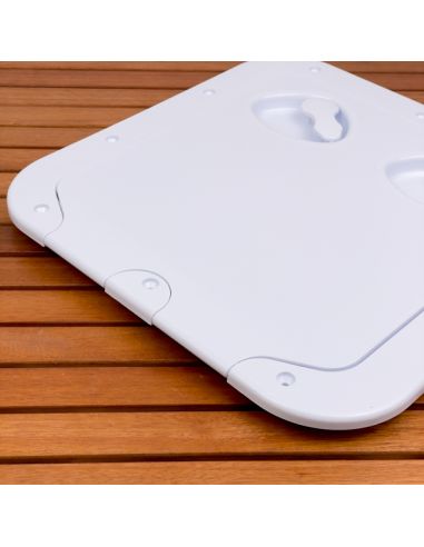 Portello d'ispezione in ABS con Rivetti di fissaggio inox incluse 375x370 mm