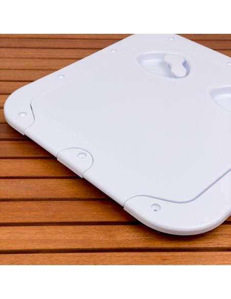 Portello d'ispezione in ABS con Rivetti di fissaggio inox incluse 375x370 mm