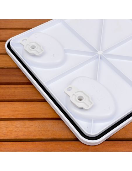 Portello d'ispezione in ABS con Rivetti di fissaggio inox incluse 375x370 mm