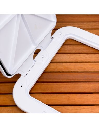 Portello d'ispezione in ABS con Rivetti di fissaggio inox incluse 375x370 mm