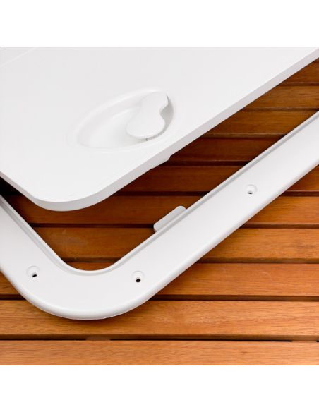 Portello d'ispezione in ABS con Rivetti di fissaggio inox incluse 355x600 mm