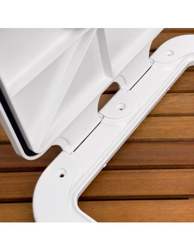 Portello d'ispezione in ABS con Rivetti di fissaggio inox incluse 275x375 mm