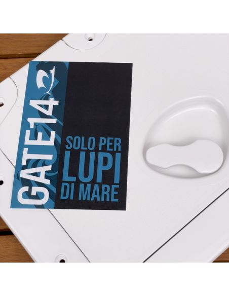 Portello d'ispezione in ABS con Rivetti di fissaggio inox incluse 275x375 mm