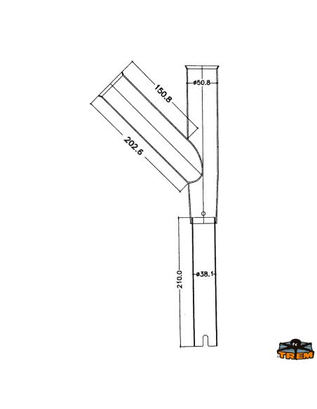 Reggicanna tubolari rialzati doppio