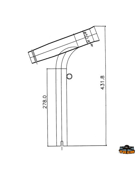 Reggicanna tubolari rialzati