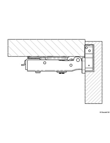 Cerniera a molla per antine Soft Close
