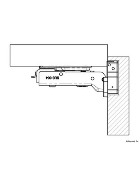 Cerniera a molla per antine Soft Close