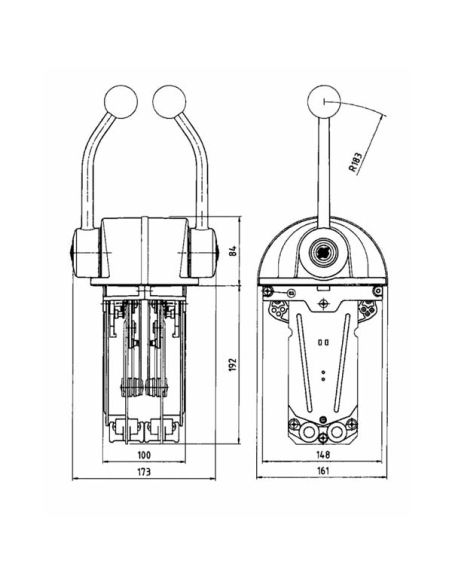 Scatole di comando monoleva Ultraflex Low Profile