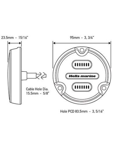 Faro Subacqueo a LED Apelo A1