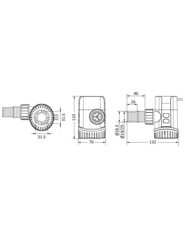 Elettropompa automatica Europump Next Gen G800 12V