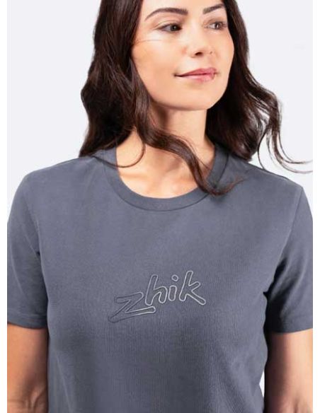 Zhik T-shirt da donna in cotone con logo