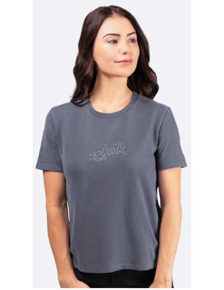 Zhik T-shirt da donna in cotone con logo