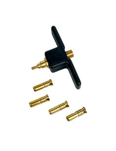 Set 4 Valvole per Parabordi Majoni e 1 Adattatore per Pompa in Ottone