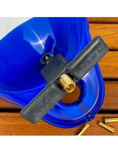 Set 4 Valvole per Parabordi Majoni e 1 Adattatore per Pompa in Ottone