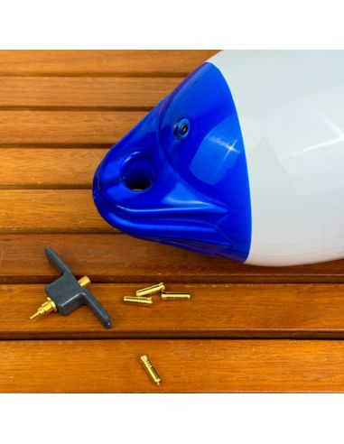 Set 4 Valvole per Parabordi Majoni e 1 Adattatore per Pompa in Ottone