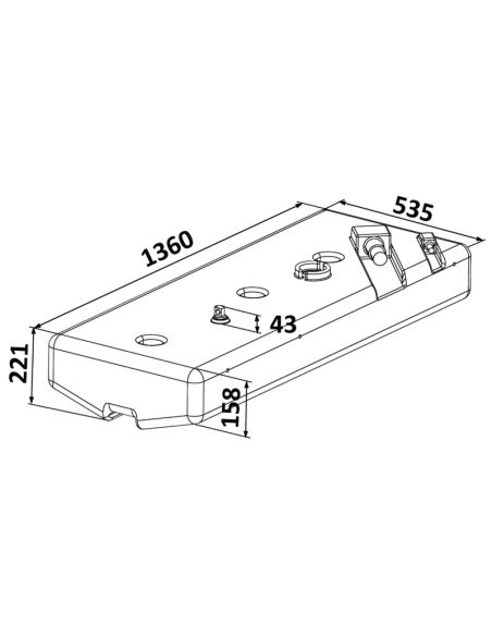 Serbatoio carburante benzina in polietilene reticolato