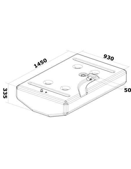 Serbatoio carburante benzina in polietilene reticolato
