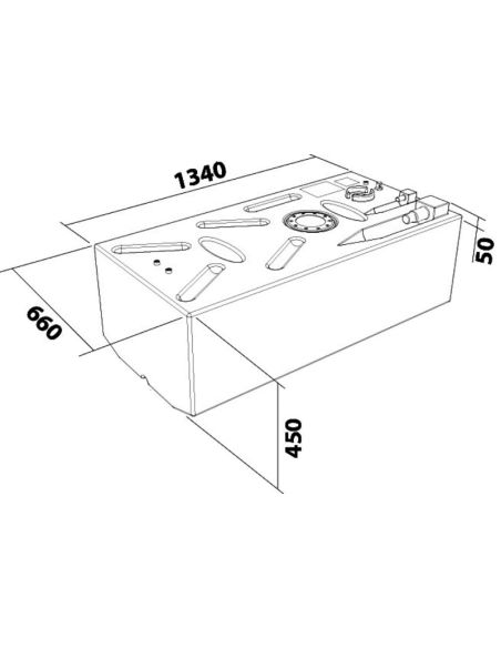 Serbatoio carburante benzina in polietilene reticolato