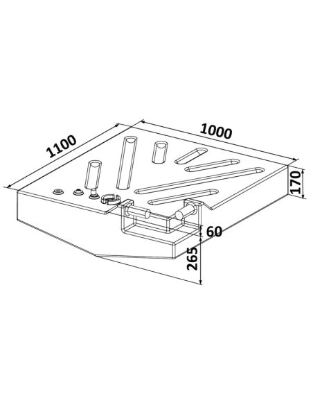 Serbatoio carburante benzina in polietilene reticolato