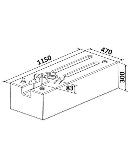 Serbatoio carburante benzina in polietilene reticolato