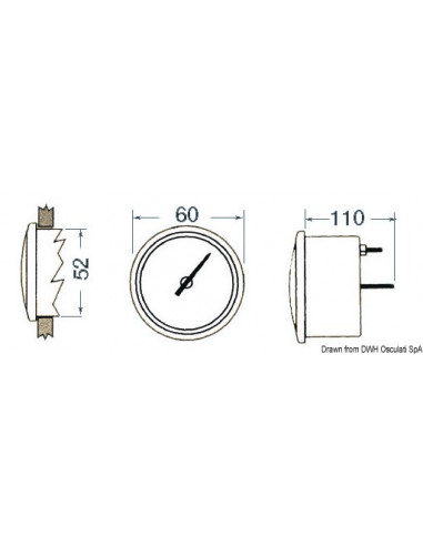 Ecoscandaglio TELEFLEX da incasso cruscotto