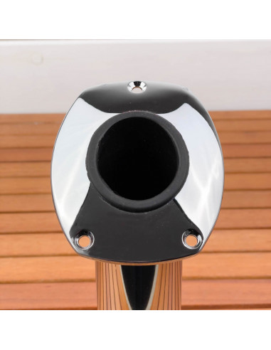 Portacanna da incasso in ottone cromato