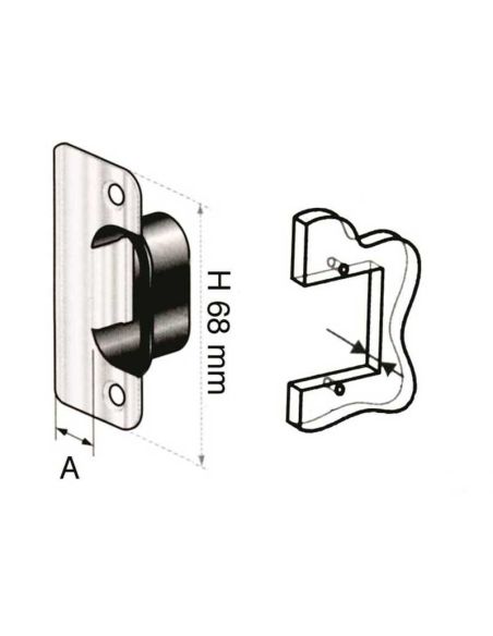 Serratura da Infilare Omni con Spring-Bolt e Blocco Interno