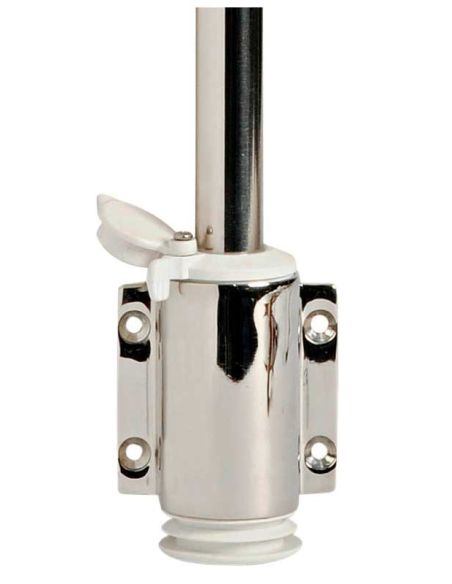 Asta estraibile a parete con occhielli portabandiera