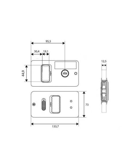 Serratura a Filo Mobella Flush Entry per Nautica