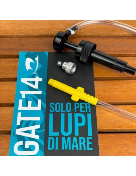 Pompa Manuale per Cambio Olio Motore Fuoribordo con Siringa di Aspirazione