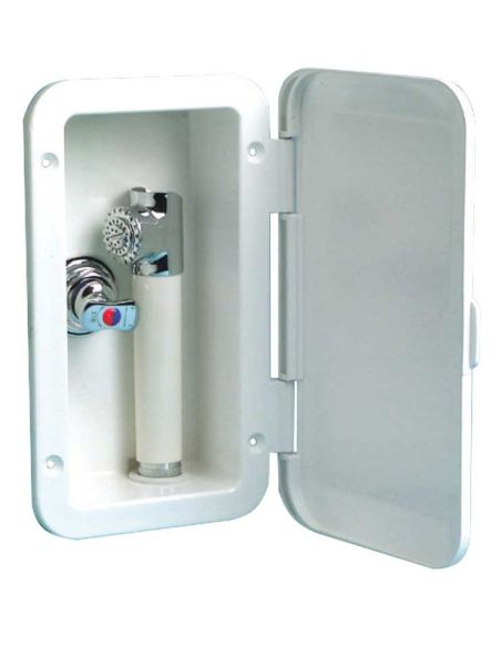 Box doccia con doccia a pulsante Mizar e miscelatore Box doccia con doccia a pulsante Mizar e miscelatore