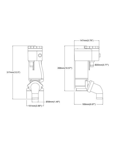Kit Elettrificazione Verticale per WC Manuali Universale