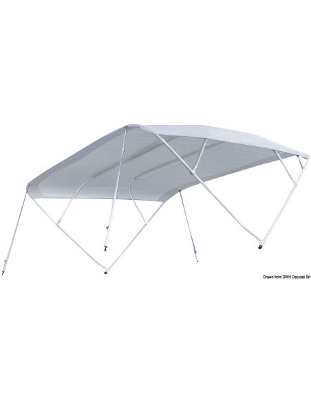 Tendina parasole TESSILMARE Shade Master Fish. Appositamente concepita per scafi aperti con guida in piedi