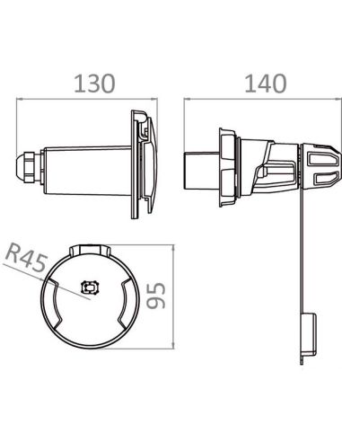 Presa e spina corrente Cruiser 16A